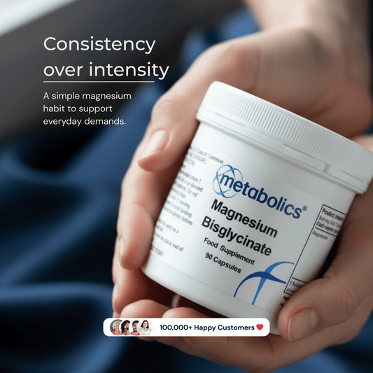 Magnesium Bisglycinate Capsules – High Absorption, Gentle on Stomach - Metabolics