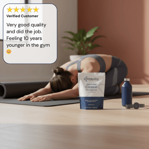 Micronised Creatine Monohydrate Powder - 100 servings - Metabolics