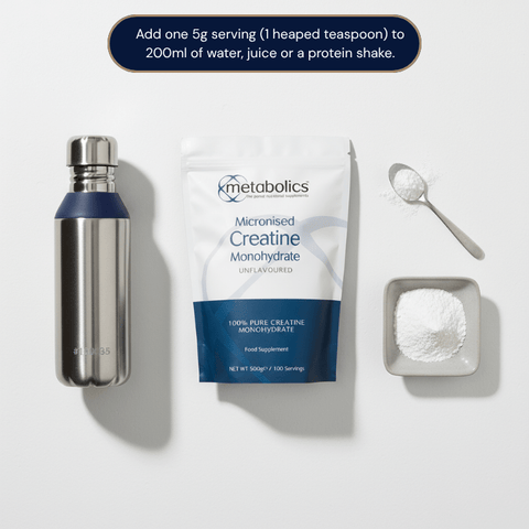 Micronised Creatine Monohydrate Powder - 100 servings - Metabolics