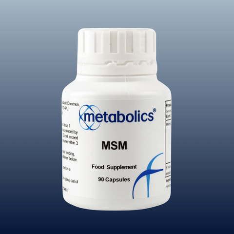 MSM Capsules 600mg | Pure Methyl Sulphonyl Methane | 90 capsules - Metabolics