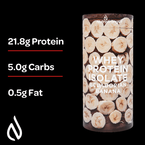 Whey Protein Isolate Ecuadorian Banana | Nutristrength - Metabolics