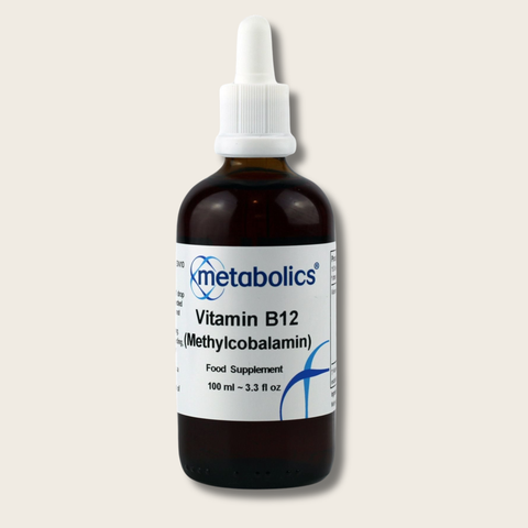 Vitamin B12 Methylcobalamin Liquid | Active B12 Supplement for Energy & Nerves-Metabolics Ltd