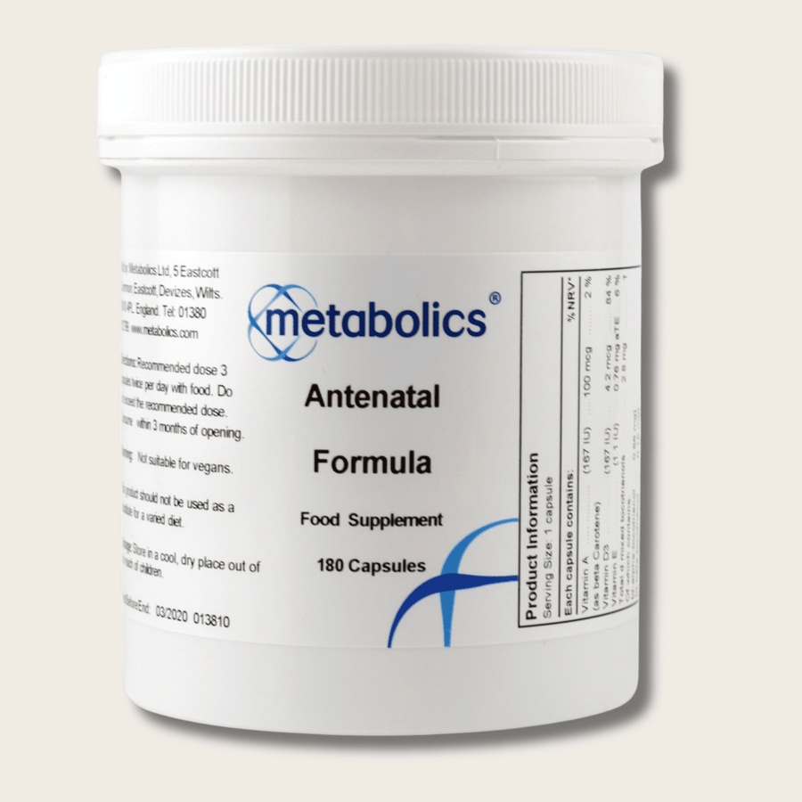 Antenatal Formula - 180 capsules - Metabolics