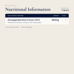 Ashwagandha - 90 Capsules - Metabolics