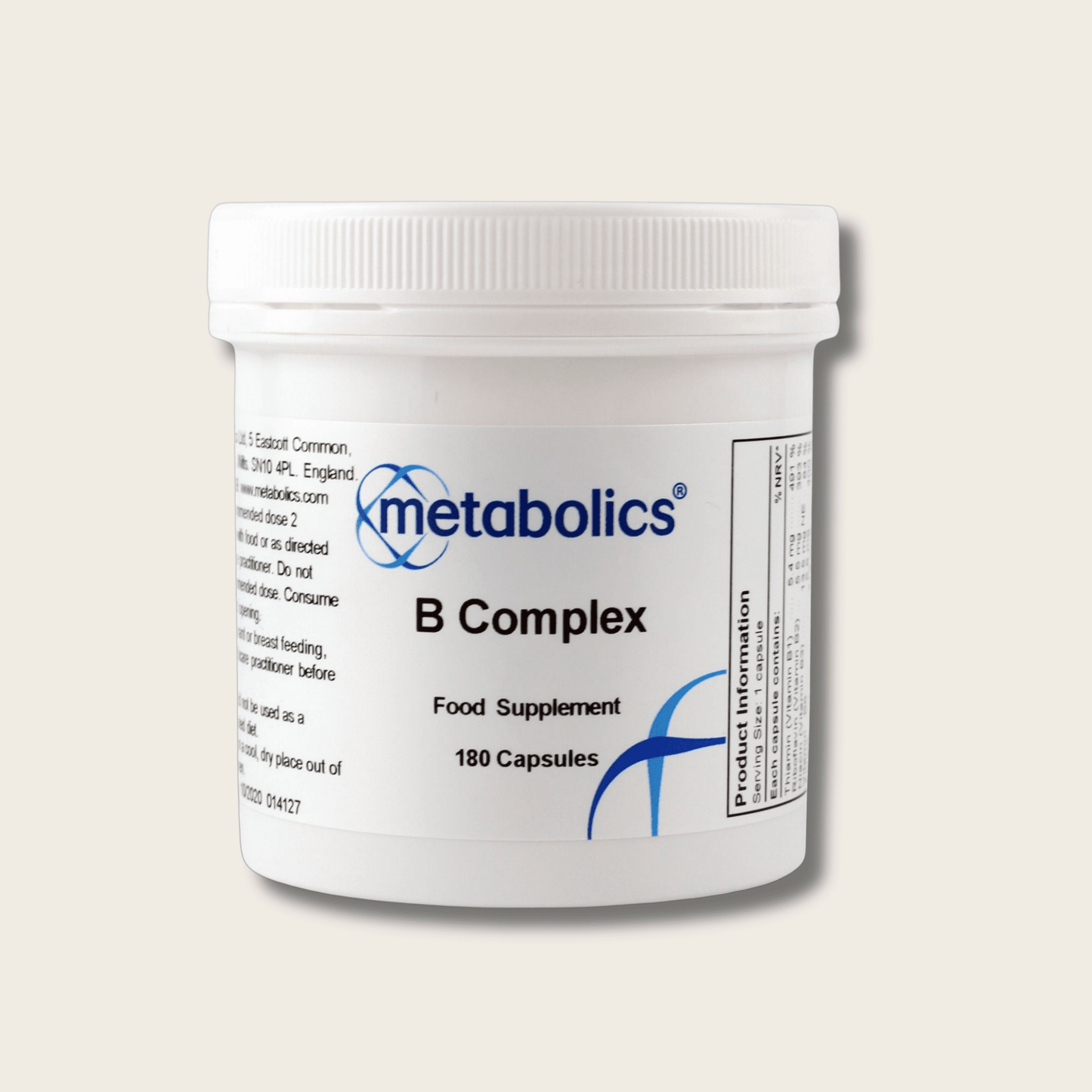 B Complex Capsules | High Strength Vitamin B Supplement for Energy & Metabolism - Metabolics