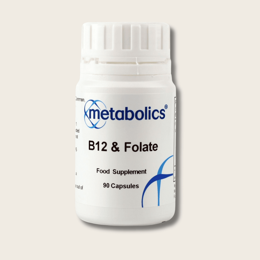 B12 and Folate - 90 Capsules - Metabolics