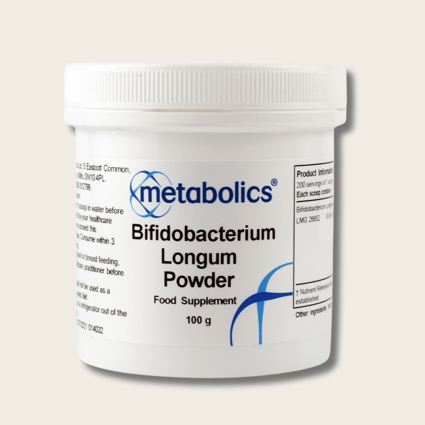 Bifidobacterium Longum Powder (100g) - Metabolics