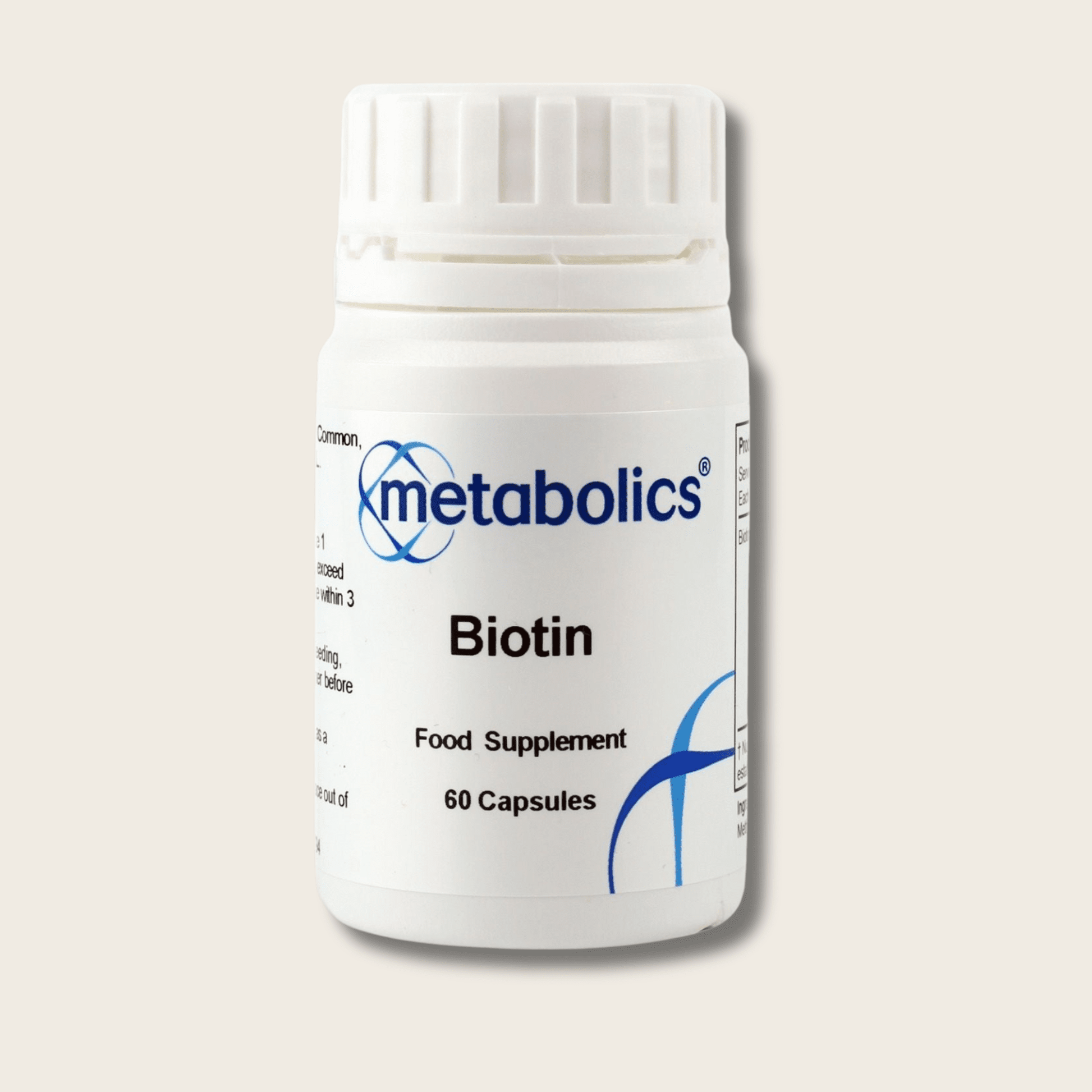 Biotin - 60 capsules - Metabolics