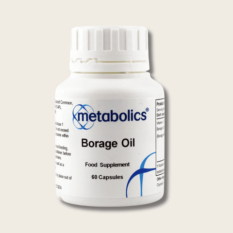 Borage Oil 1000mg - 60 soft gel capsules - Metabolics