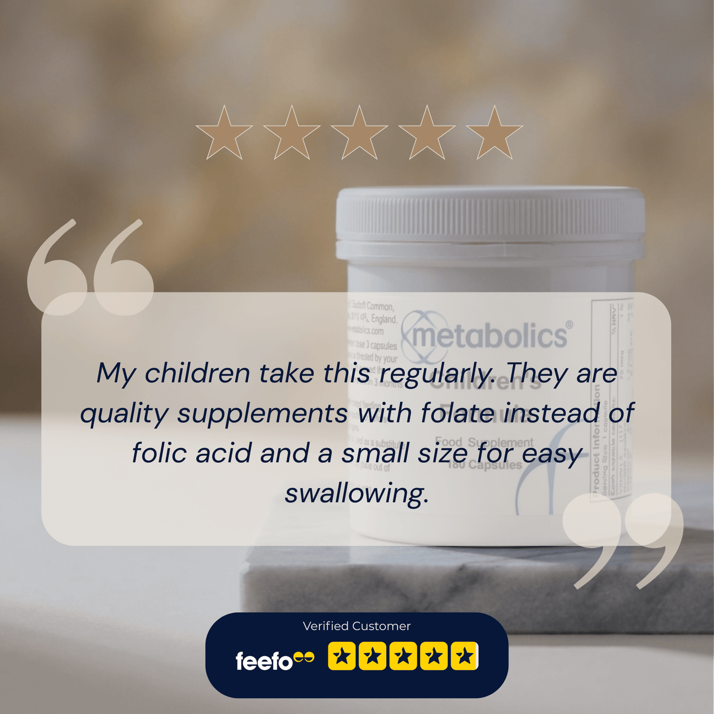 Childrens Formula - 180 capsules - Metabolics