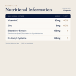 Elderberry Immune Support Capsules - Metabolics