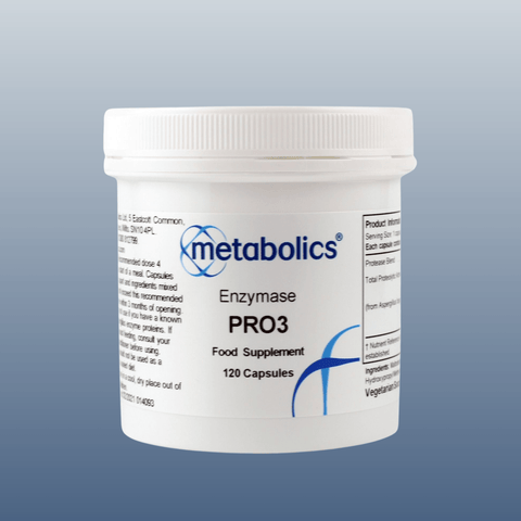 Enzymase Pro3 - 120 Capsules - Metabolics