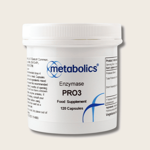 Enzymase Pro3 - 120 Capsules - Metabolics