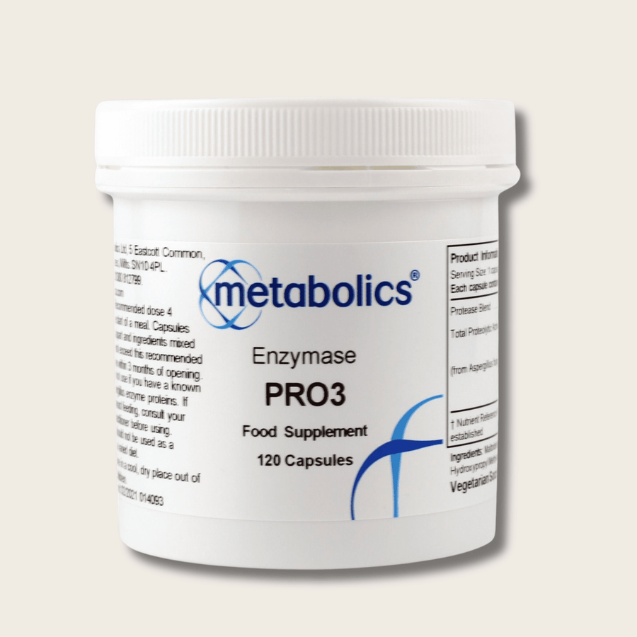 Enzymase Pro3 - 120 Capsules - Metabolics