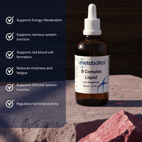 Fast - Absorbing, High - Strength B Complex Liquid – Supports Energy, Mood, Skin & Cognitive Function - Metabolics