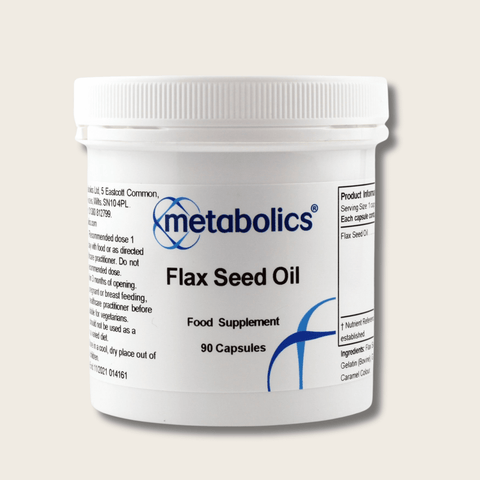 Flax Seed Oil - 90 soft gel capsules - Metabolics