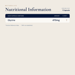 Glycine - 100 capsules - Metabolics