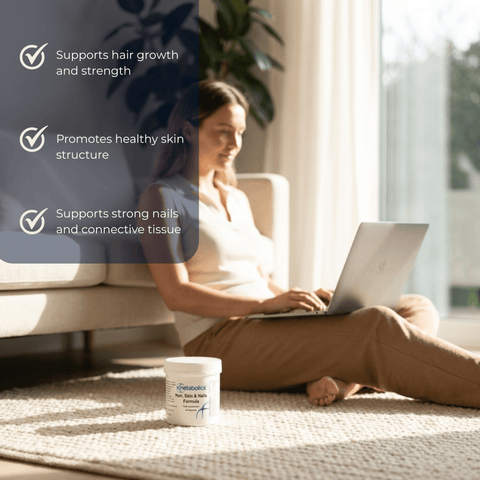 Hair, Skin and Nails Support - 60 Capsules - Metabolics