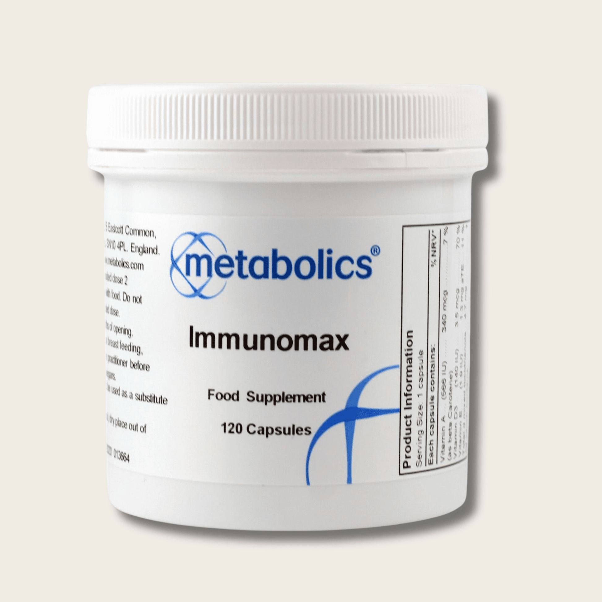 Immunomax - 120 Capsules - Metabolics