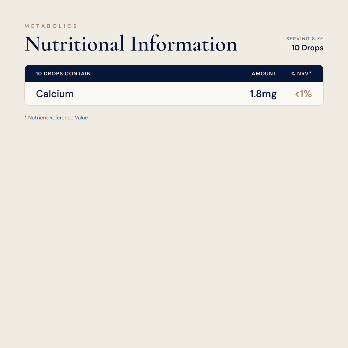 Ionic Calcium Liquid - Metabolics