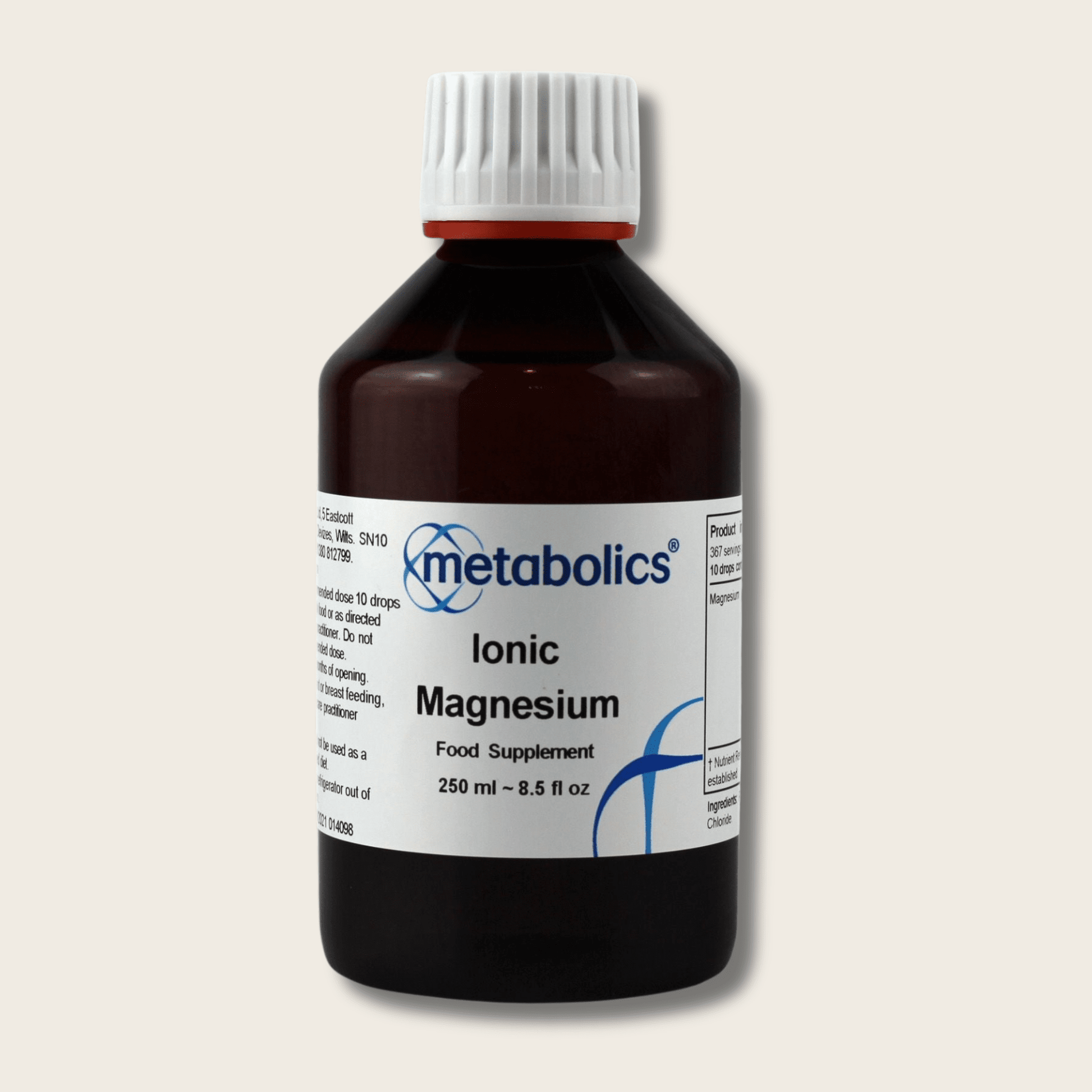Ionic Magnesium | Liquid Magnesium Supplement for Energy & Muscle Support - Metabolics