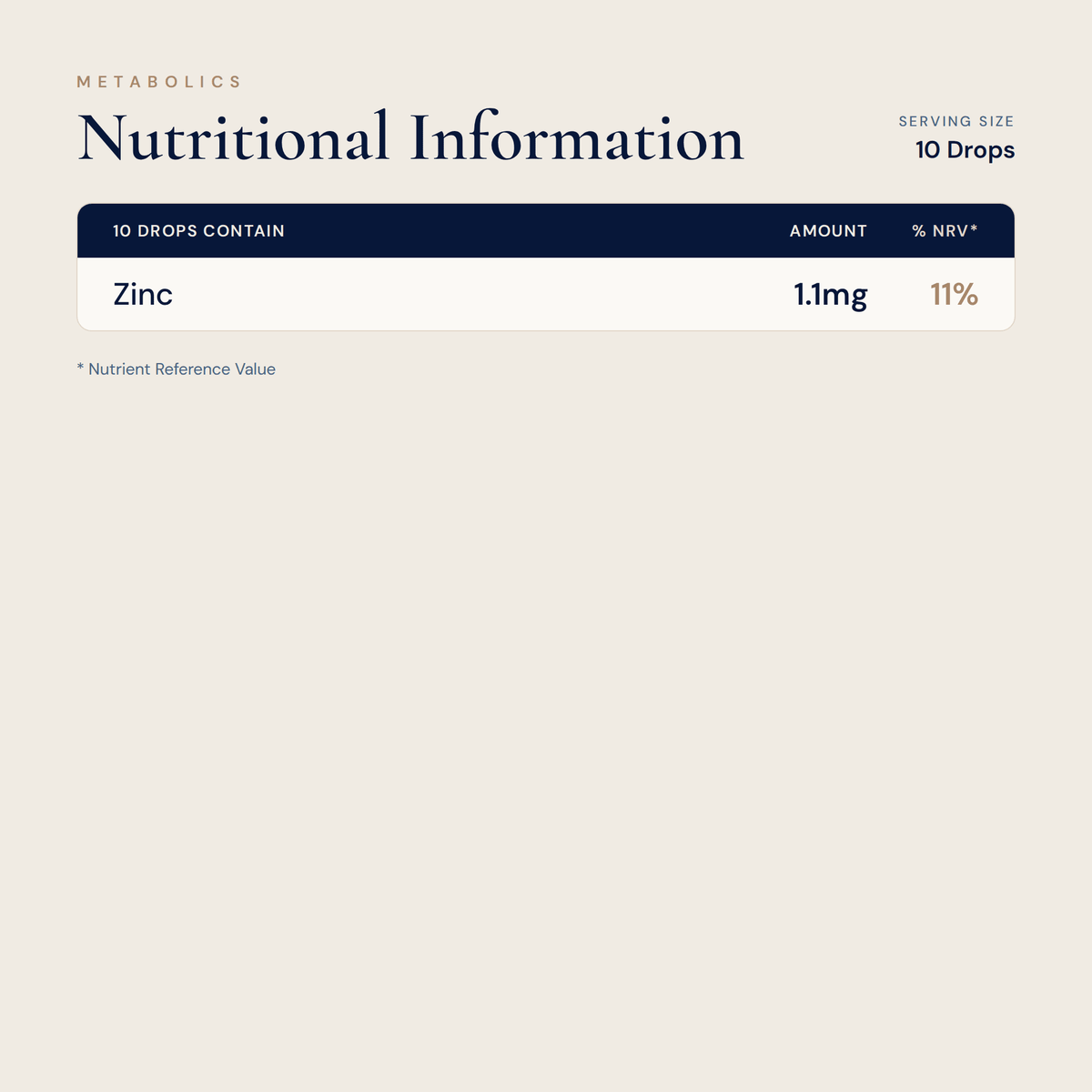 Ionic Zinc XS Liquid - Metabolics