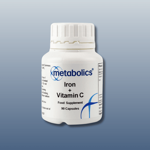 Iron + Vitamin C - 90 Capsules - Metabolics
