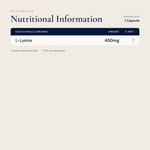Lysine - 90 capsules - Metabolics