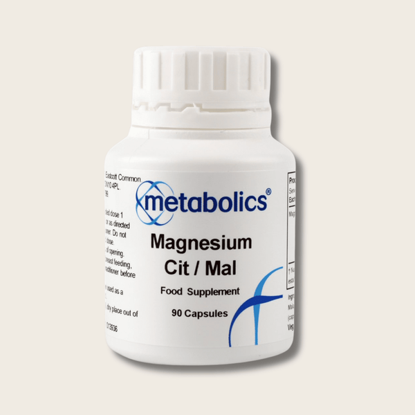Magnesium Citrate Malate Capsules | Highly Absorbable Magnesium for Energy & Digestion - Metabolics