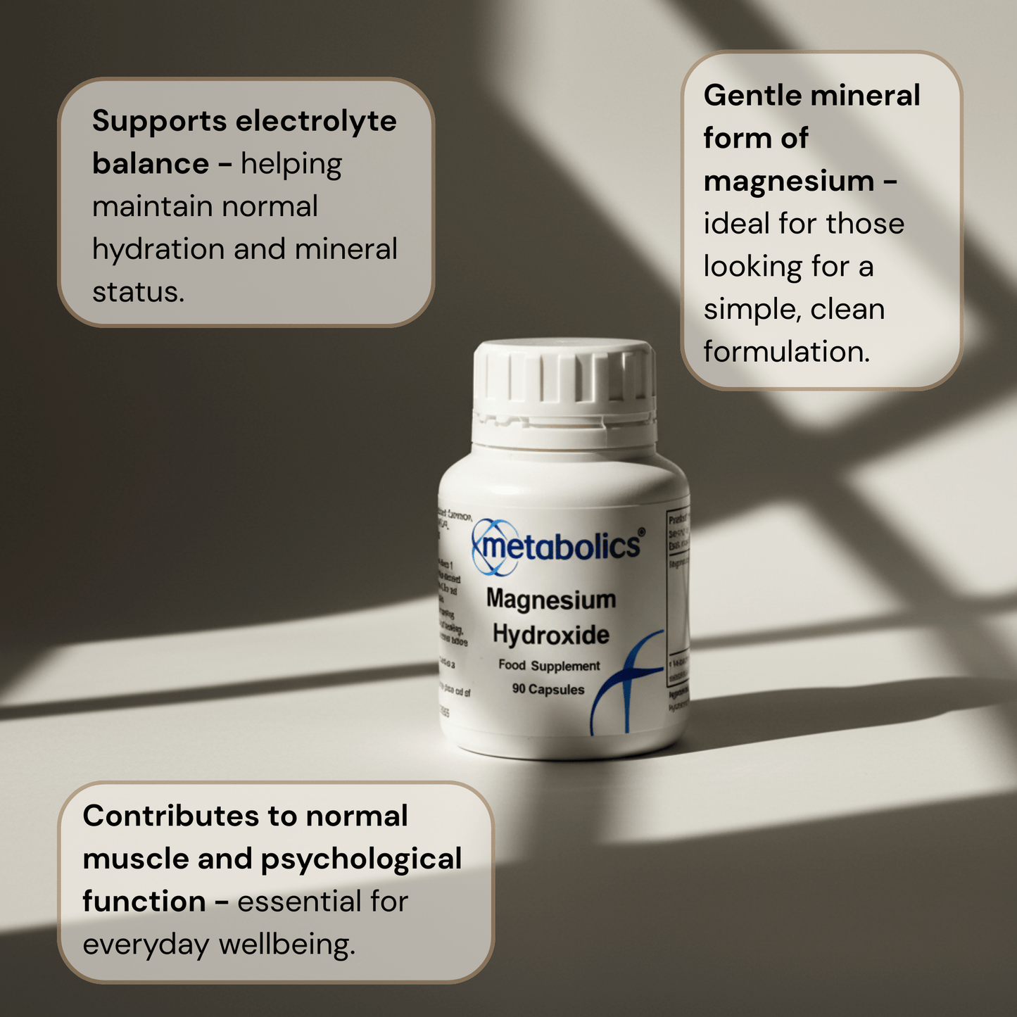 Magnesium Hydroxide Capsules | Magnesium for Digestion & Regularity - Metabolics