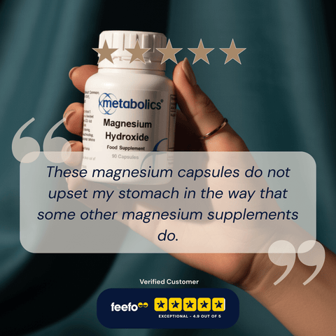 Magnesium Hydroxide Capsules | Magnesium for Digestion & Regularity - Metabolics