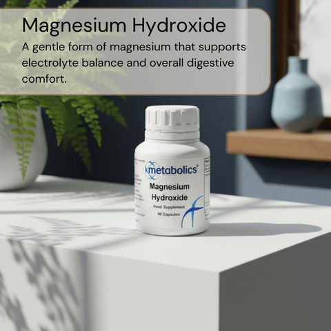 Magnesium Hydroxide Capsules | Magnesium for Digestion & Regularity - Metabolics