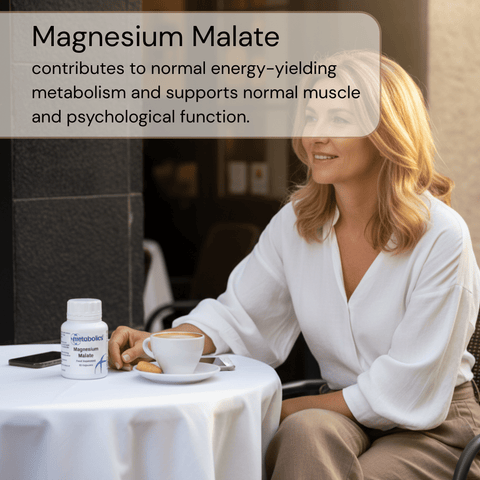 Magnesium Malate Capsules | Magnesium for Energy, Fatigue & Muscle Support - Metabolics