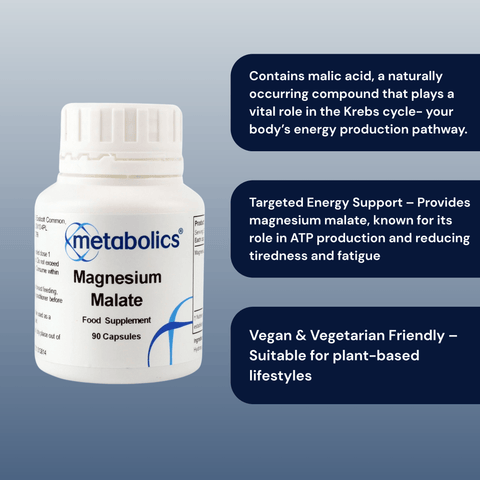 Magnesium Malate (Pot of 90 capsules) - Metabolics