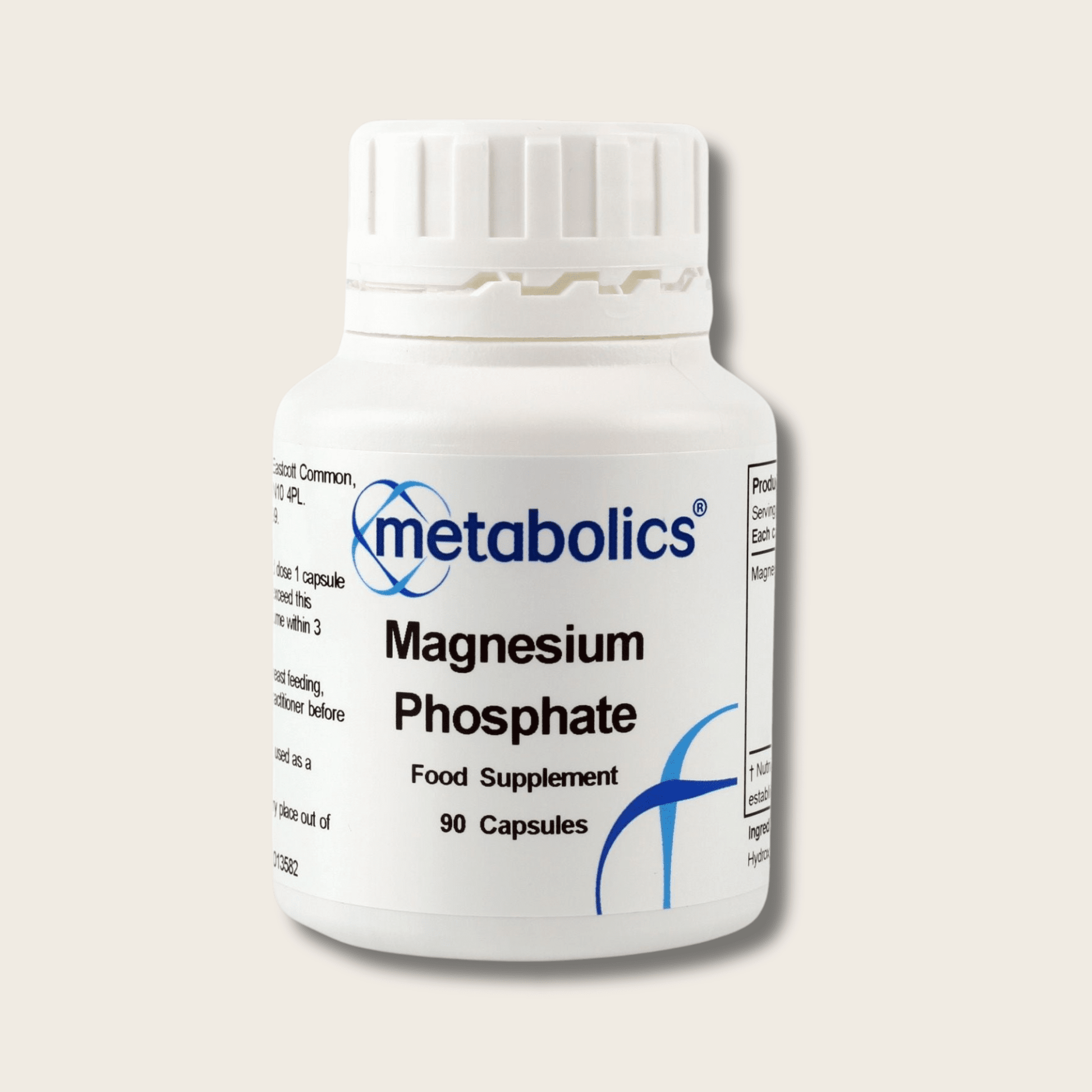 Magnesium Phosphate Capsules | Magnesium for Energy, Nerves & Bone Support - Metabolics