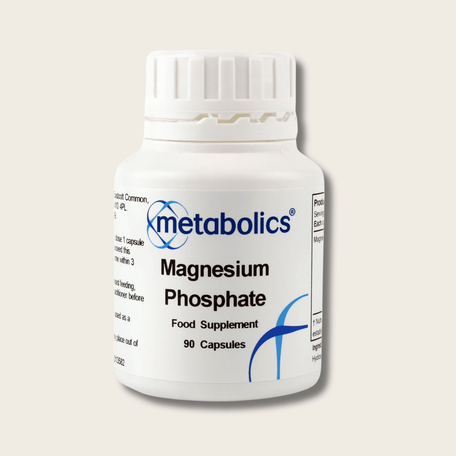Magnesium Phosphate Capsules | Magnesium for Energy, Nerves & Bone Support - Metabolics