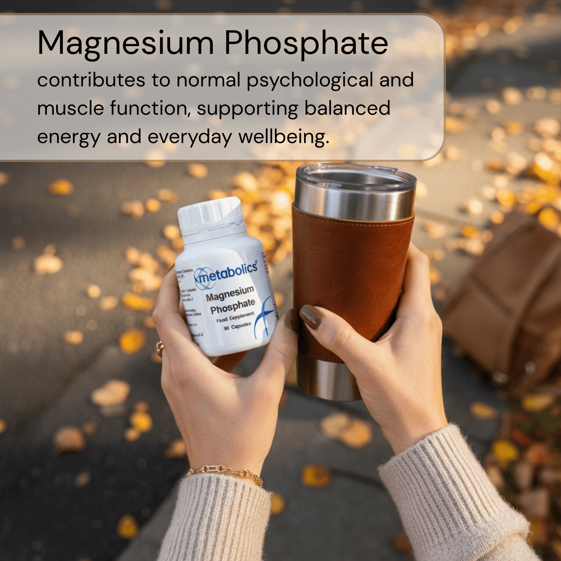 Magnesium Phosphate Capsules | Magnesium for Energy, Nerves & Bone Support - Metabolics