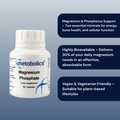 Magnesium Phosphate (Pot of 90 capsules) - Metabolics
