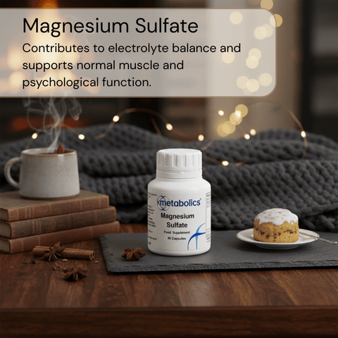 Magnesium Sulfate Capsules | Magnesium for Detox, Muscles & Relaxation - Metabolics
