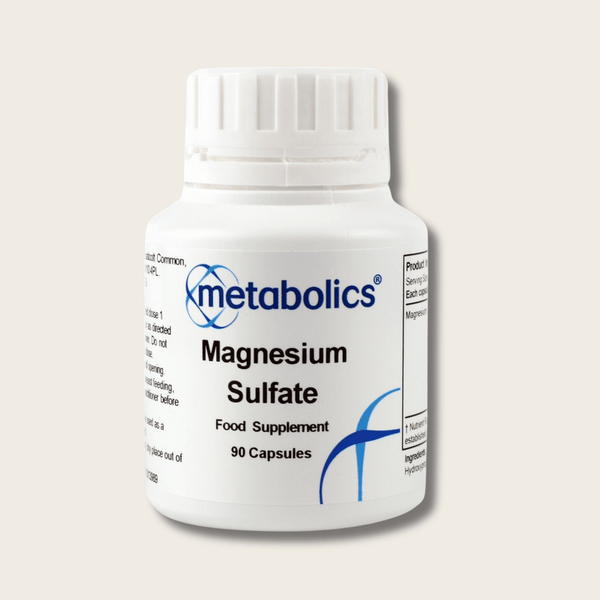 Magnesium Sulfate Capsules | Magnesium for Detox, Muscles & Relaxation - Metabolics