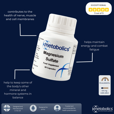 Magnesium Sulfate (pot of 90) - Metabolics