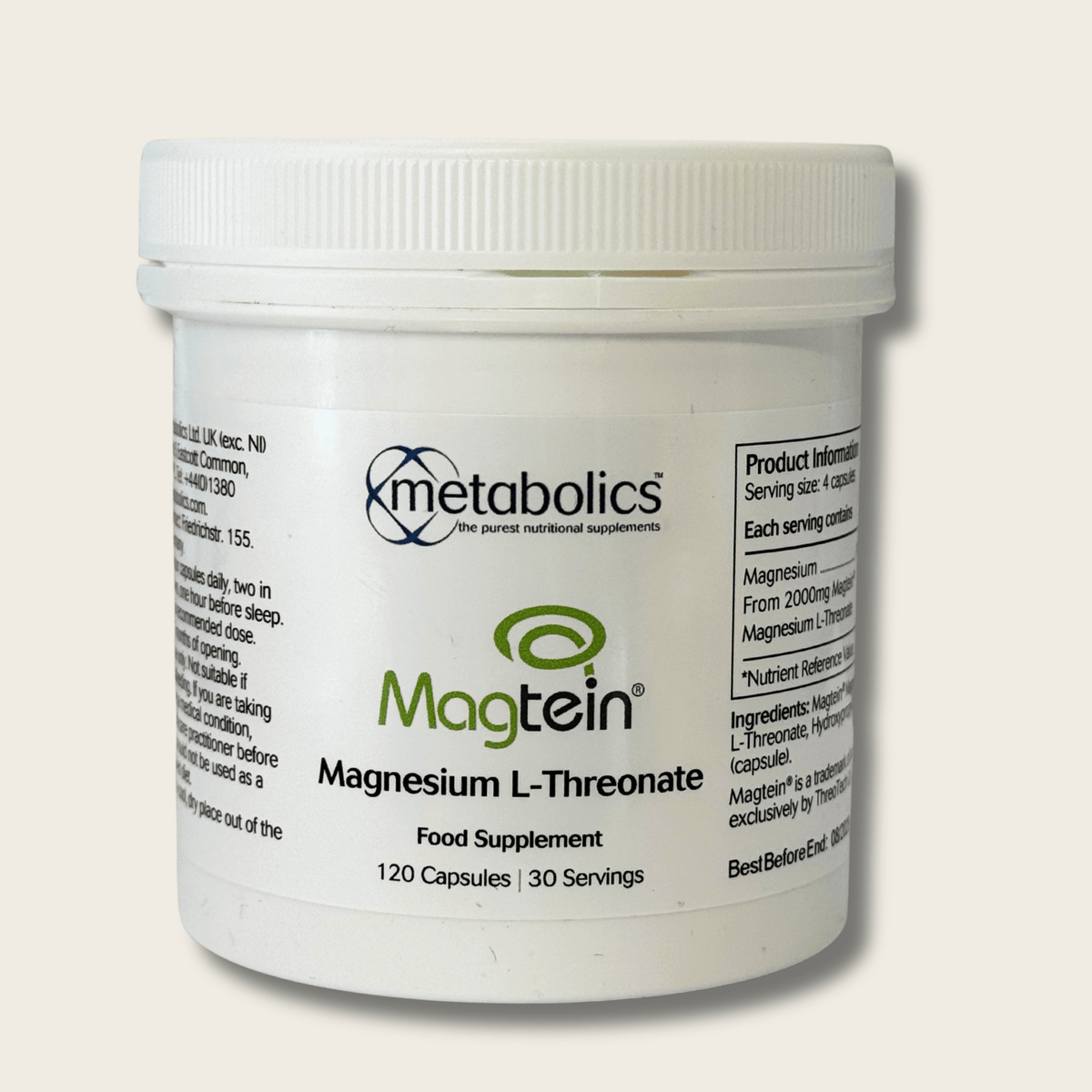 Magtein® Magnesium L-Threonate Capsules - Metabolics