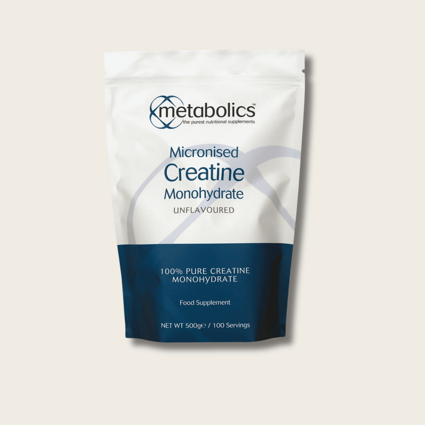 Micronised Creatine Monohydrate Powder - 100 servings - Metabolics