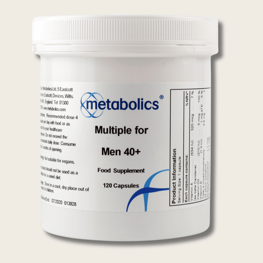 Multiple for Men 40+ - 120 Capsules - Metabolics
