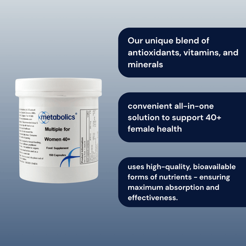 Multiple for Women 40 + (Pot Of 150 Capsules) - Metabolics