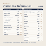 Nutrimax - 180 Capsules - Metabolics