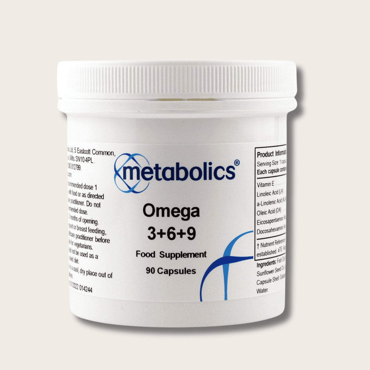 Omega 3, 6, 9 - 90 capsules - Metabolics