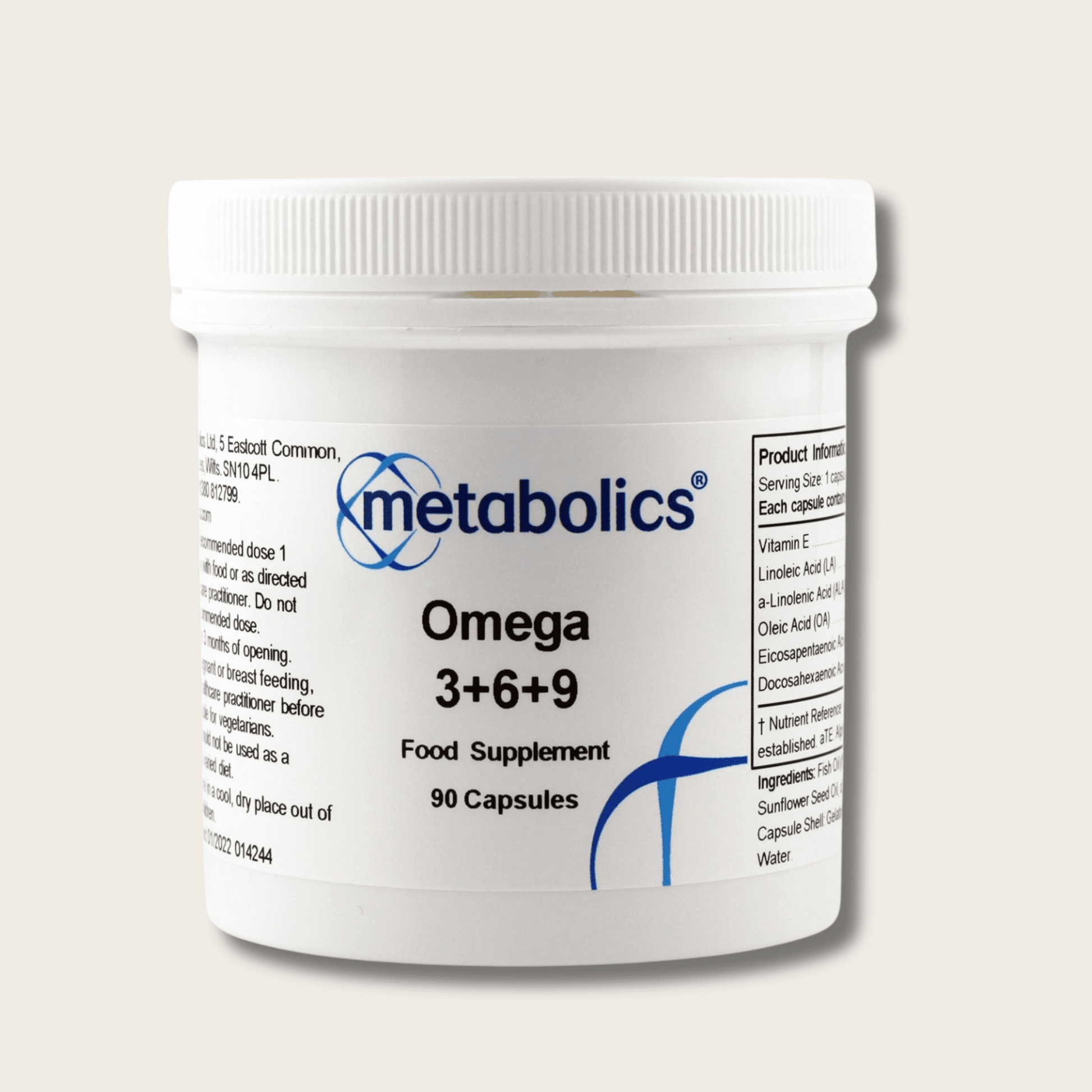 Omega 3, 6, 9 - 90 capsules - Metabolics