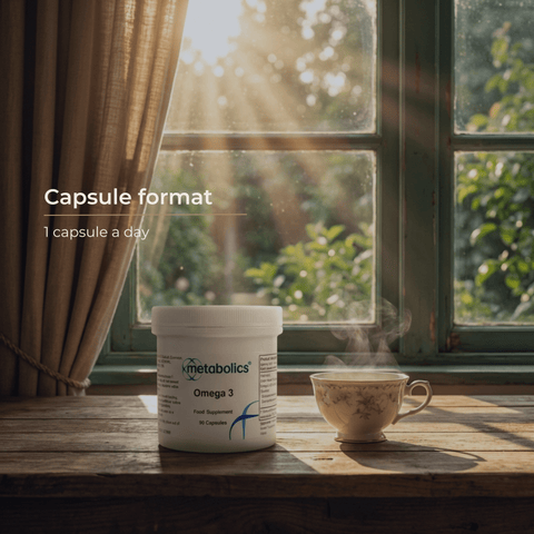 Omega 3 EPA & DHA Capsules – Supports Heart, Brain & Eye Health - Metabolics