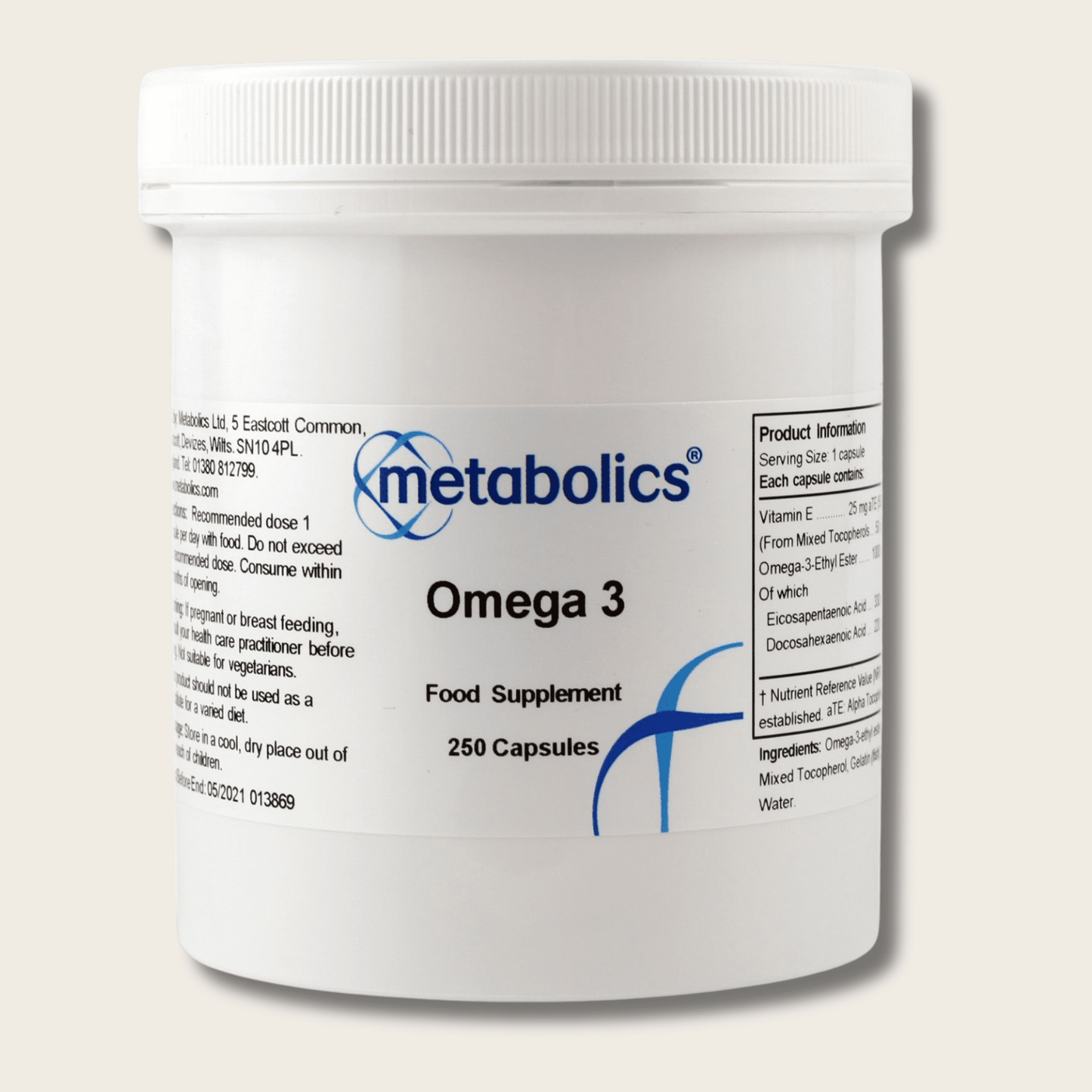 Omega 3 EPA & DHA Capsules – Supports Heart, Brain & Eye Health - Metabolics